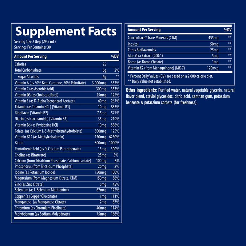 Liquid Multi Vitamin-Mineral (30 Fluid Ounces)