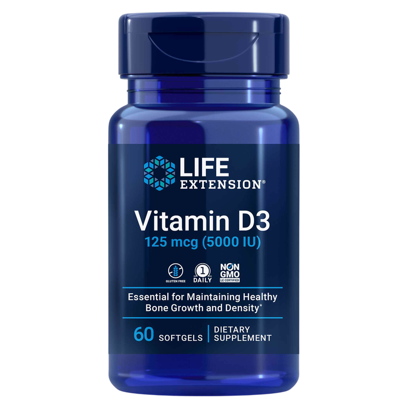 Vitamin D3 5,000IU (60 Softgels)