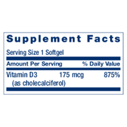 Vitamin D3 7,000IU (60 Softgels)