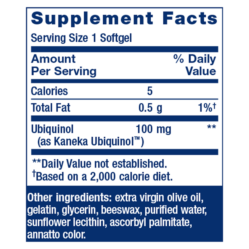 Super Ubiquinol CoQ10 100mg (60 Softgels)