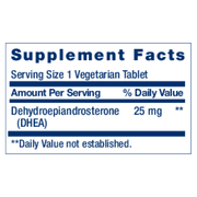 DHEA (dehydroepiandrosterone) 25mg (100 Capsules)