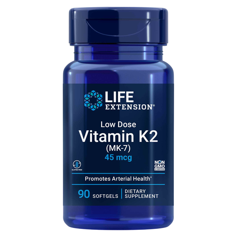 Low-Dose Vitamin K2 Menaquinone-7 (MK-7) (90 Softgels)