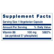 Pyridoxal 5-Phosphate 100mg (60 Capsules)