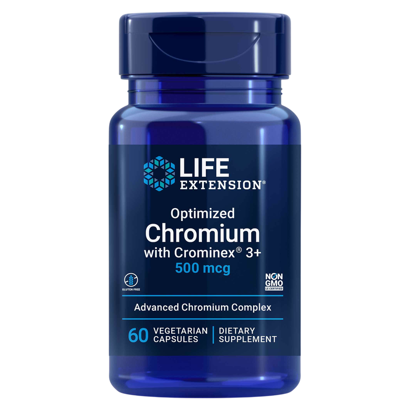 Optimized Chromium with Crominex 3+ 500mcg (60 Capsules)