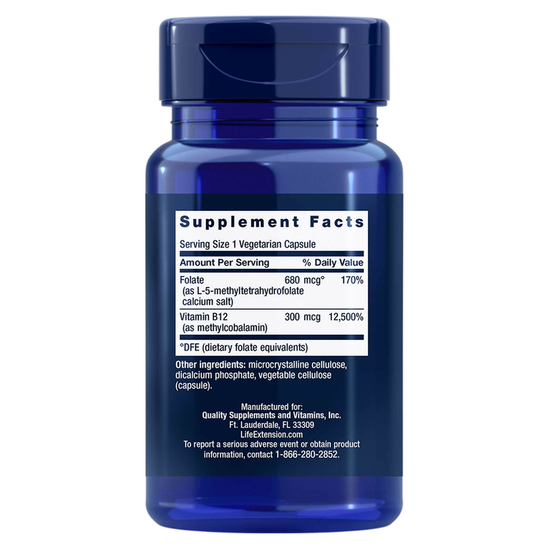 BioActive Folate & Vitamin B12 (90 Capsules)