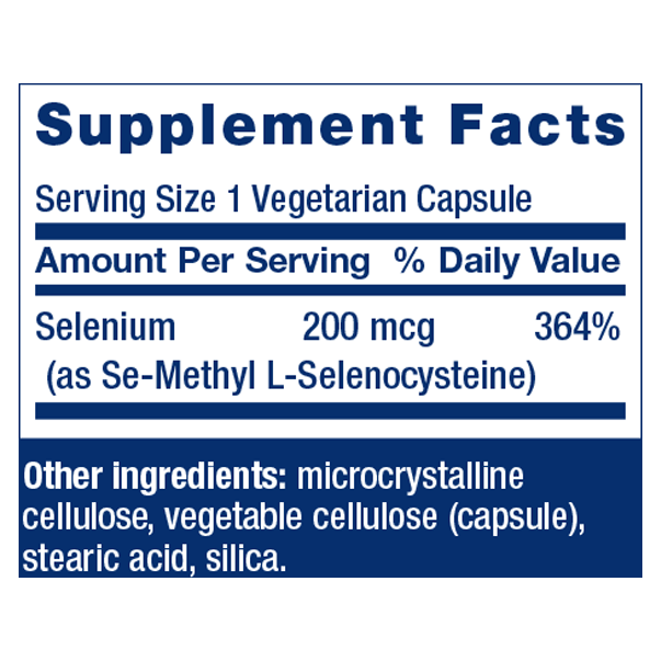 SE-Methylselenocysteine 200mcg (90 Capsules)