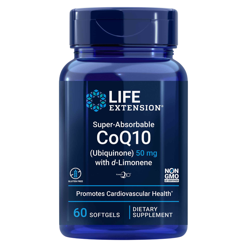 Super-Absorbable CoQ10 50mg (60 Softgels)