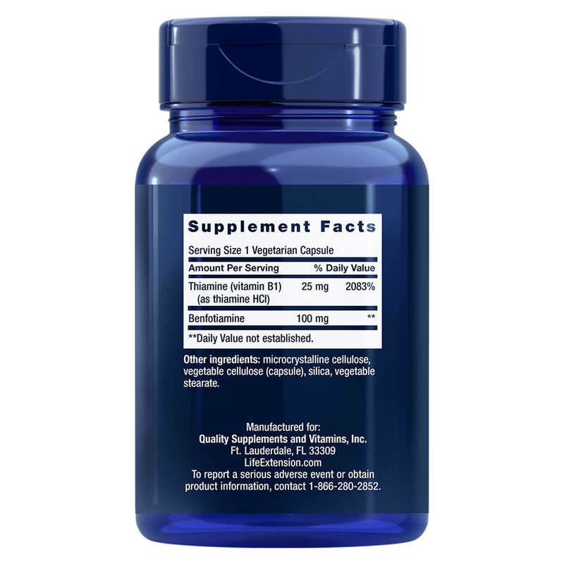 Benfotiamine w/Thiamine (120 Capsules)