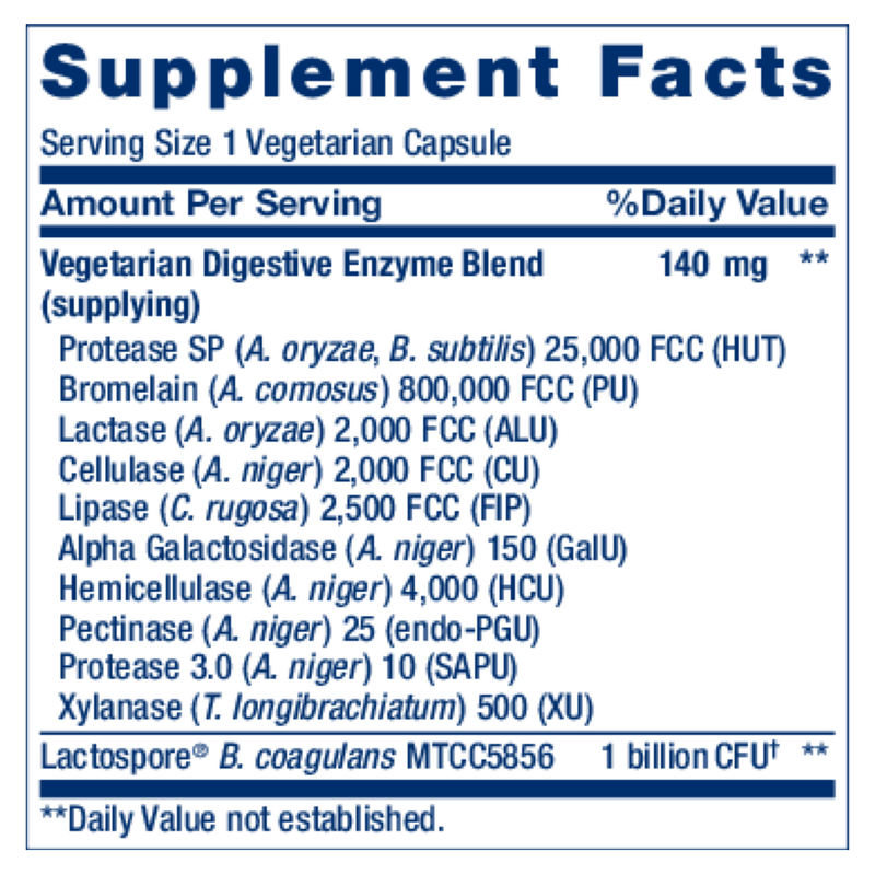 Enhanced Super Digestive Enzymes and Probiotics (60 Capsules)