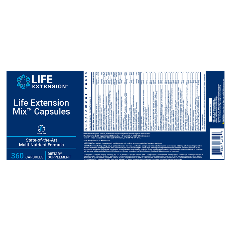 Life Extension Mix Capsules (360 Capsules)