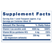 Effervescent Vitamin C Magnesium Crystals (180 g)