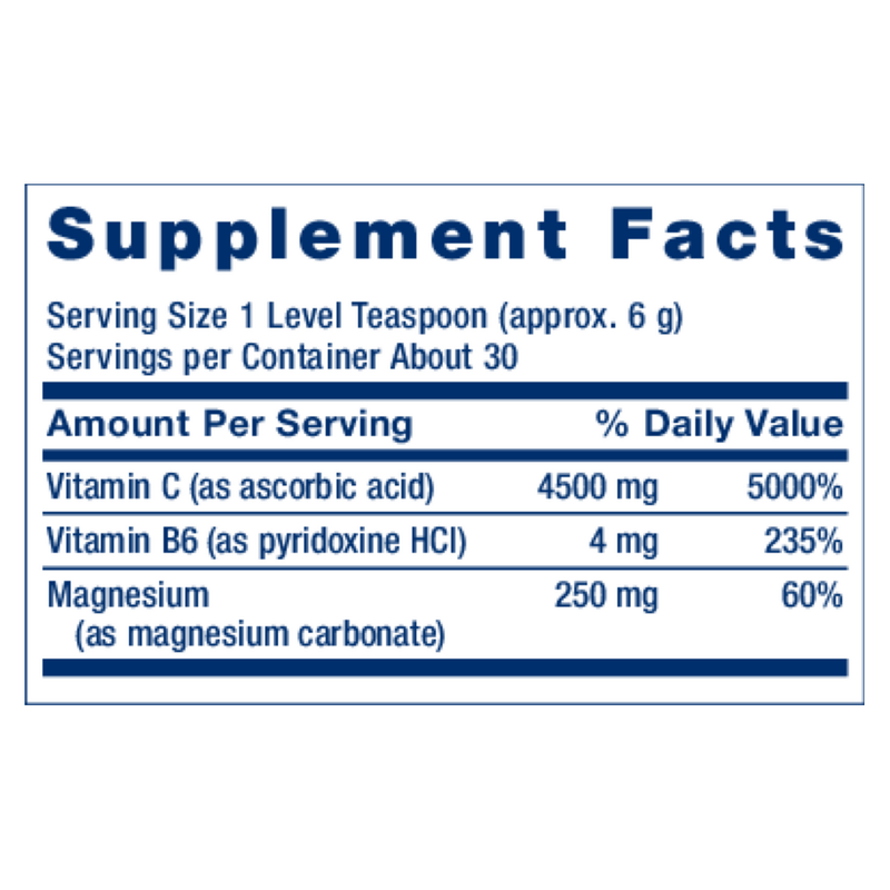 Effervescent Vitamin C Magnesium Crystals (180 g)
