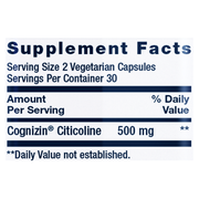 Citicoline (CDP-Choline) (60 Capsules)