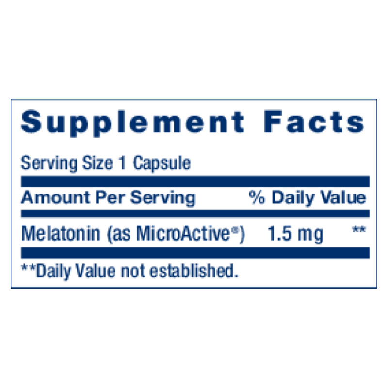 Melatonin IR/XR 1.5mg (60 Capsules)