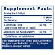 CoQ10 (Ubiquinone) with d-Limonene (60 Softgels)