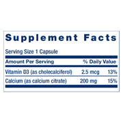 Calcium Citrate with Vitamin D (200 Capsules)