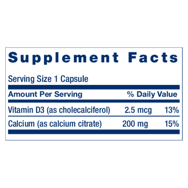 Calcium Citrate with Vitamin D (200 Capsules)