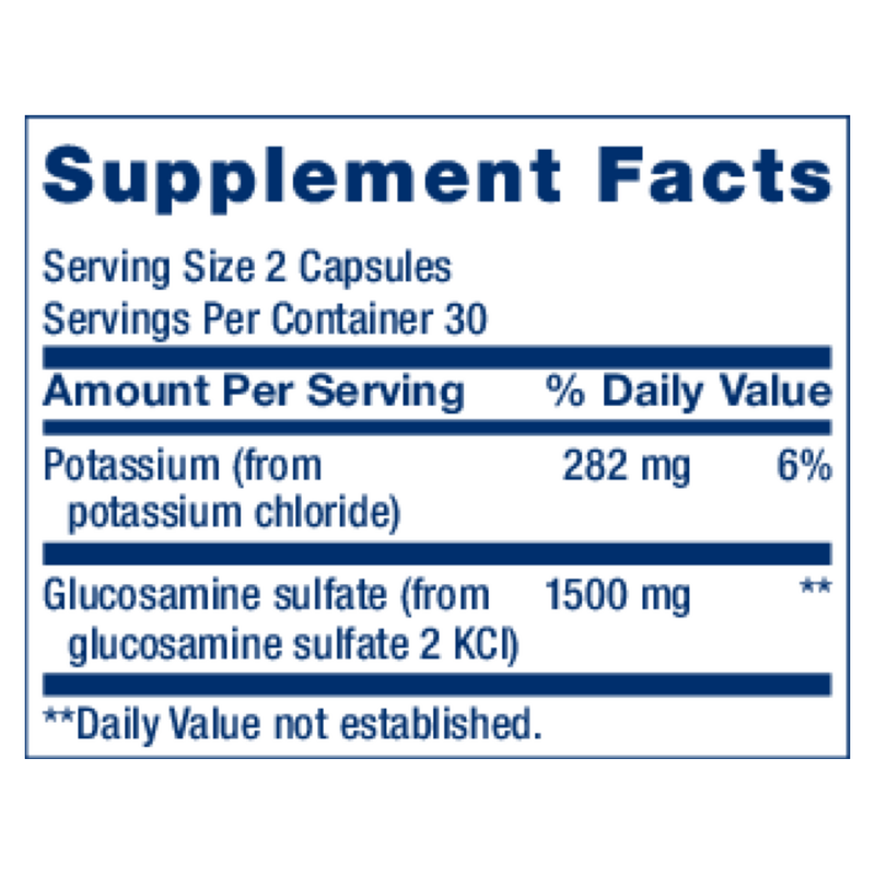 Glucosamine Sulfate 750mg (60 Capsules)