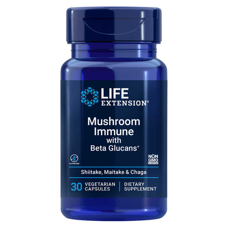 Mushroom Immune with Beta Glucans (30 Capsules)
