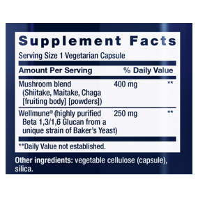 Mushroom Immune with Beta Glucans (30 Capsules)