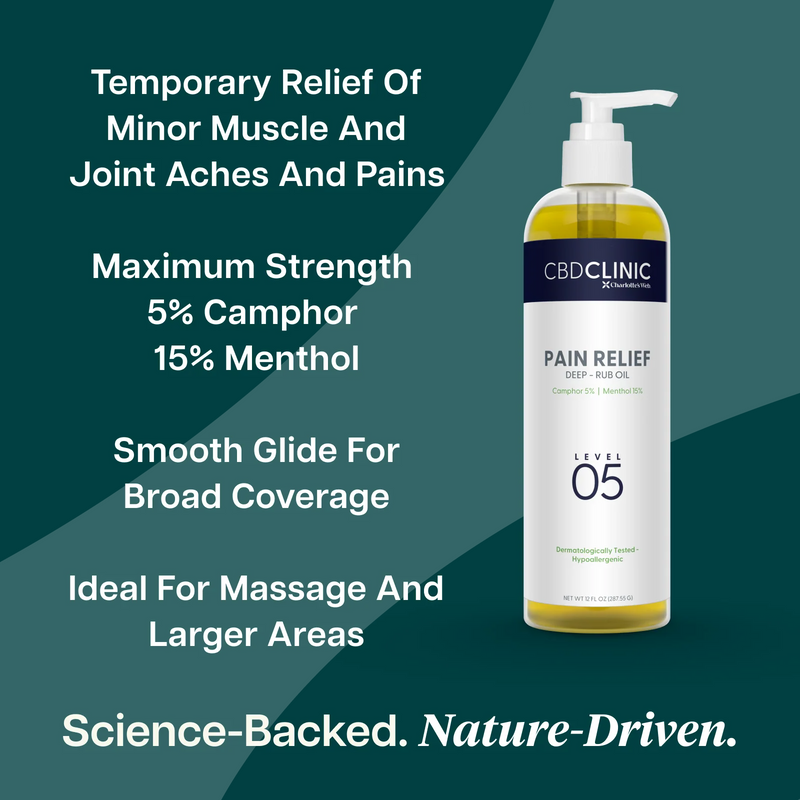 Level 5 Deep-Rub Pain Relief Oil (12 Ounces)