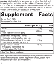 Thyroid Complex, 120 Tablets, Rev 10 Supplement Facts