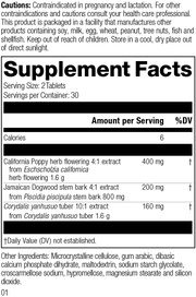 Nervagesic, Rev 01 Supplement Facts