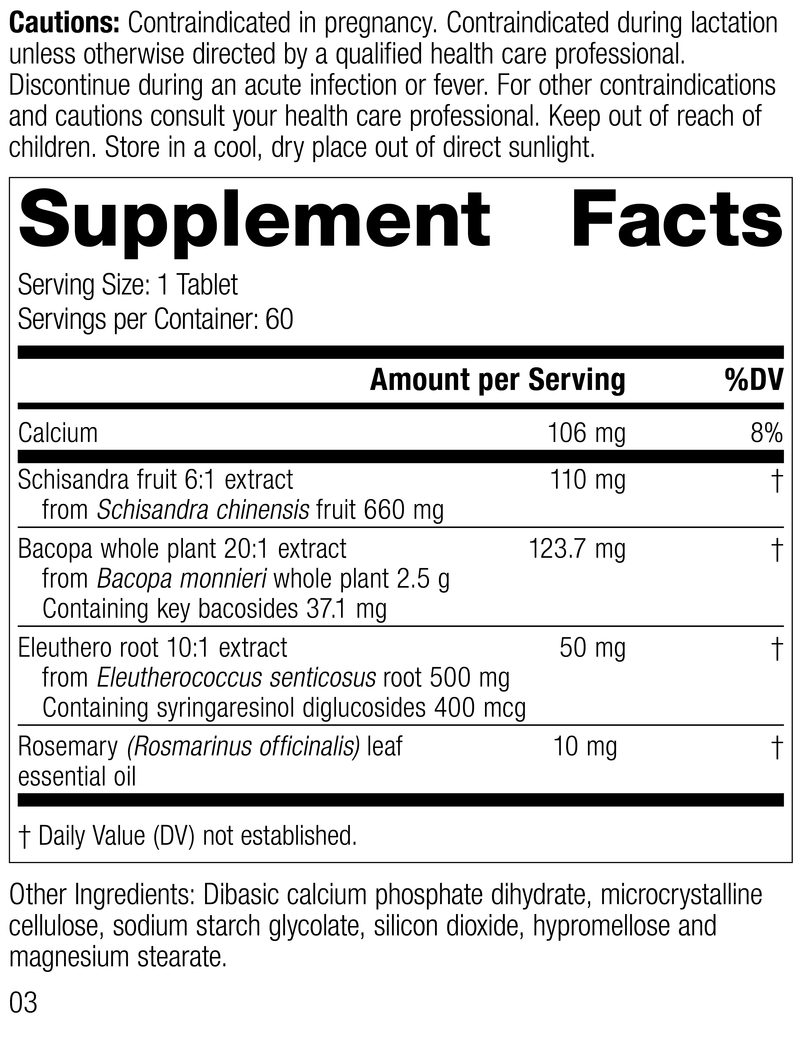 Bacopa Complex, 60 Tablets