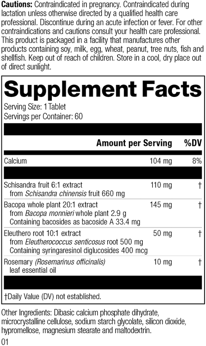 Bacopa Complex, 60 Tablets