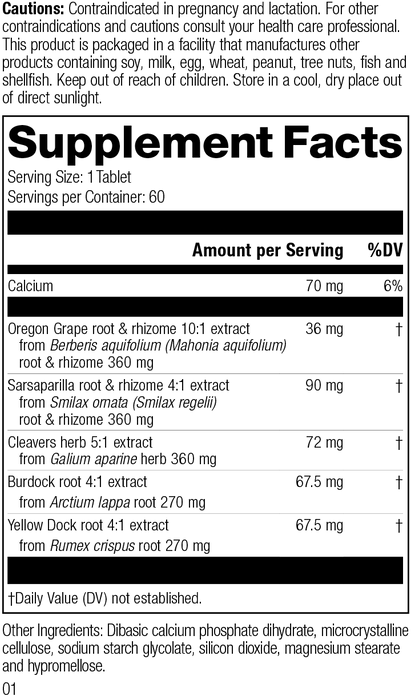 supplement fact label