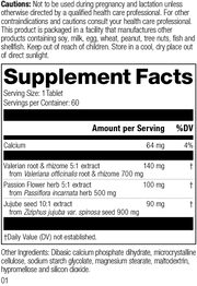 supplement fact label