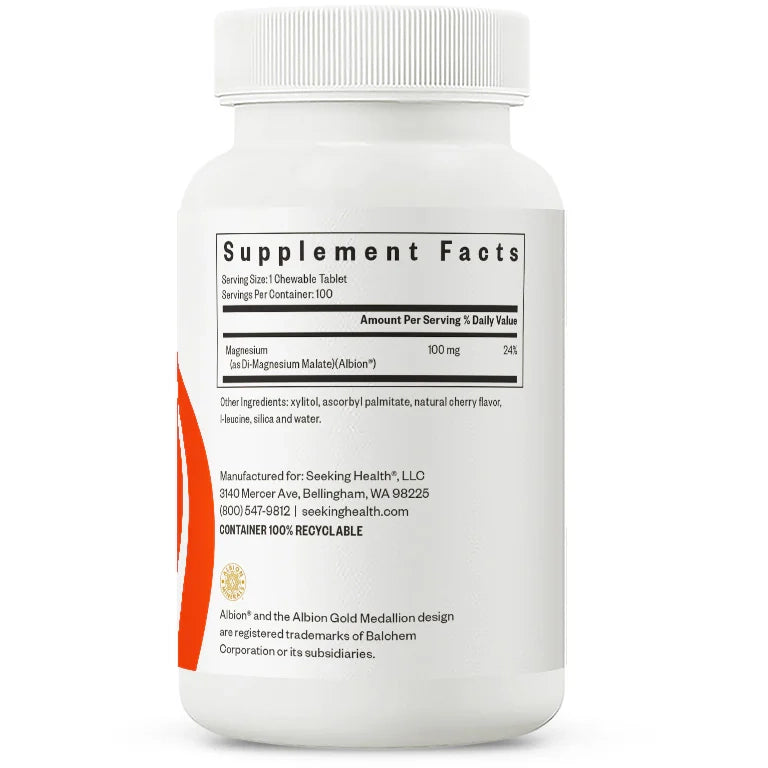 Magnesium Malate Chewable (100 Tablets)