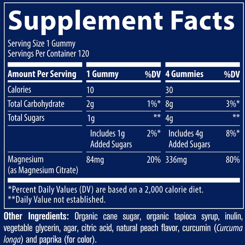 Magnesium Gummies (120 Gummies)