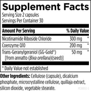 Mito-NR (60 Capsules) Supplement Facts