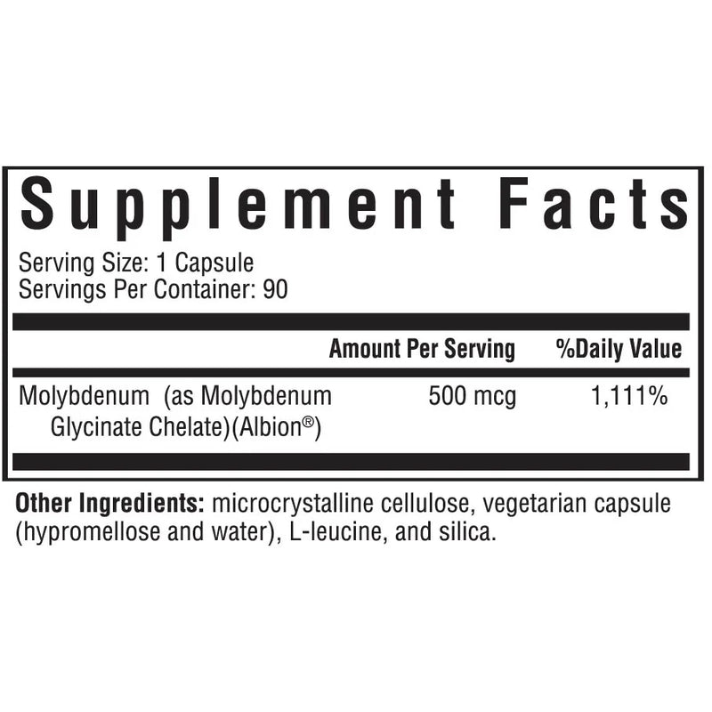 Molybdenum 500 (90 Capsules)