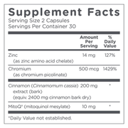 MitoQ +blood sugar (60 Capsules)