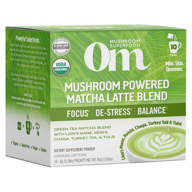 Mushroom Powered Matcha Latte (10 Packets)
