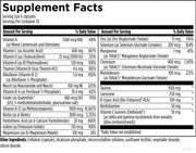 Metabolic Synergy (180 Capsules) Supplement Facts