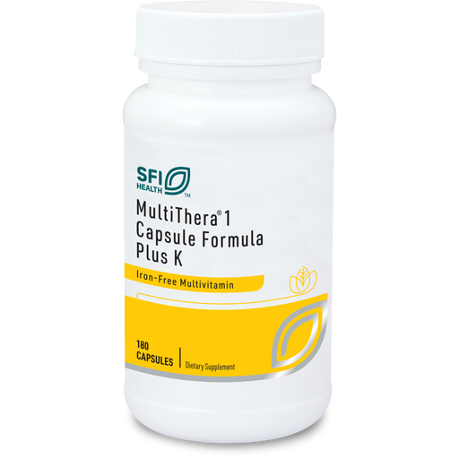 Klaire Labs - SFI Health - MultiThera 1 Capsule Formula Plus K (180 Capsules) - 