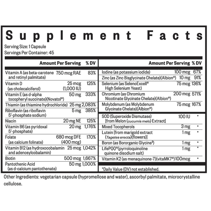 Multivitamin One MF (45 Capsules)