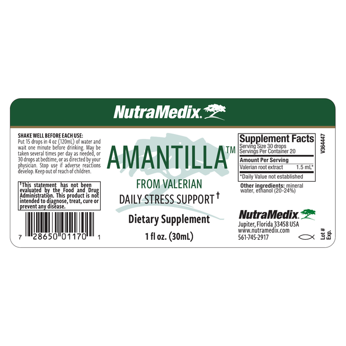 Amantilla (from Valerian) Daily Stress Support (30 ml)