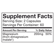 Magnesium Malate Cellular Support (120 Capsules)