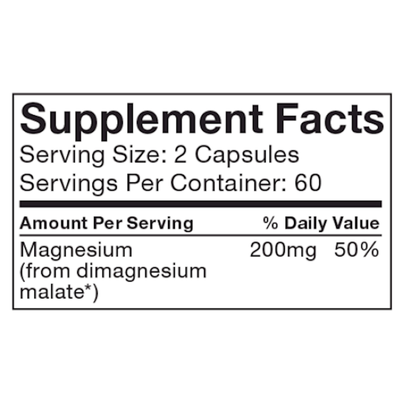 Magnesium Malate Cellular Support (120 Capsules)