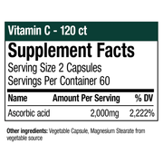Vitamin C (120 Capsules)