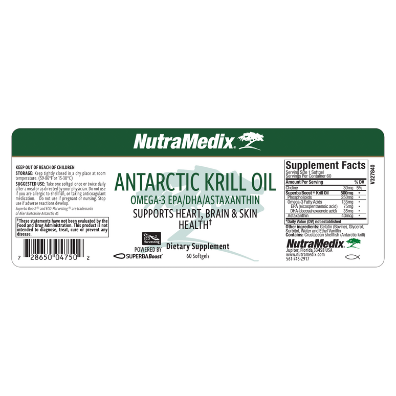 Antarctic Krill Oil (60 Softgels)
