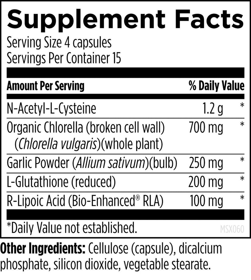 metal-x-synergy (60 Capsules) Supplement Facts