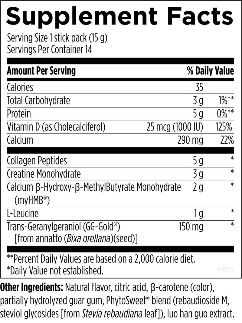 MyoStim (14 Packets) Supplement Facts