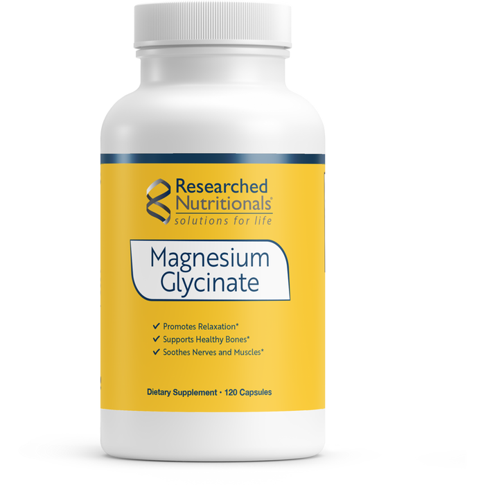 Magnesium Glycinate (120 Capsules)-Vitamins & Supplements-Researched Nutritionals-Pine Street Clinic