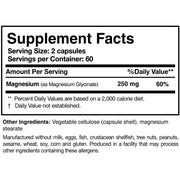 Magnesium Glycinate (120 Capsules)