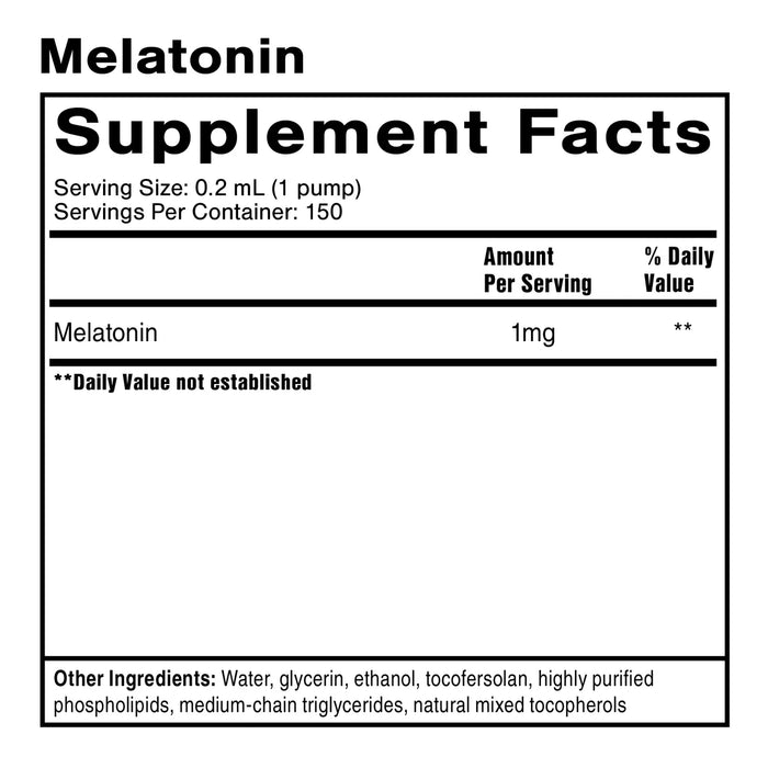 Liposomal Melatonin (1 mg) (30 ml)